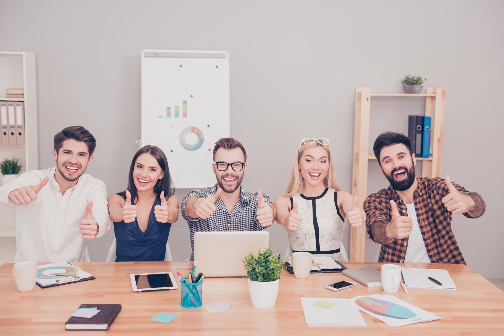 Business professionals in meeting